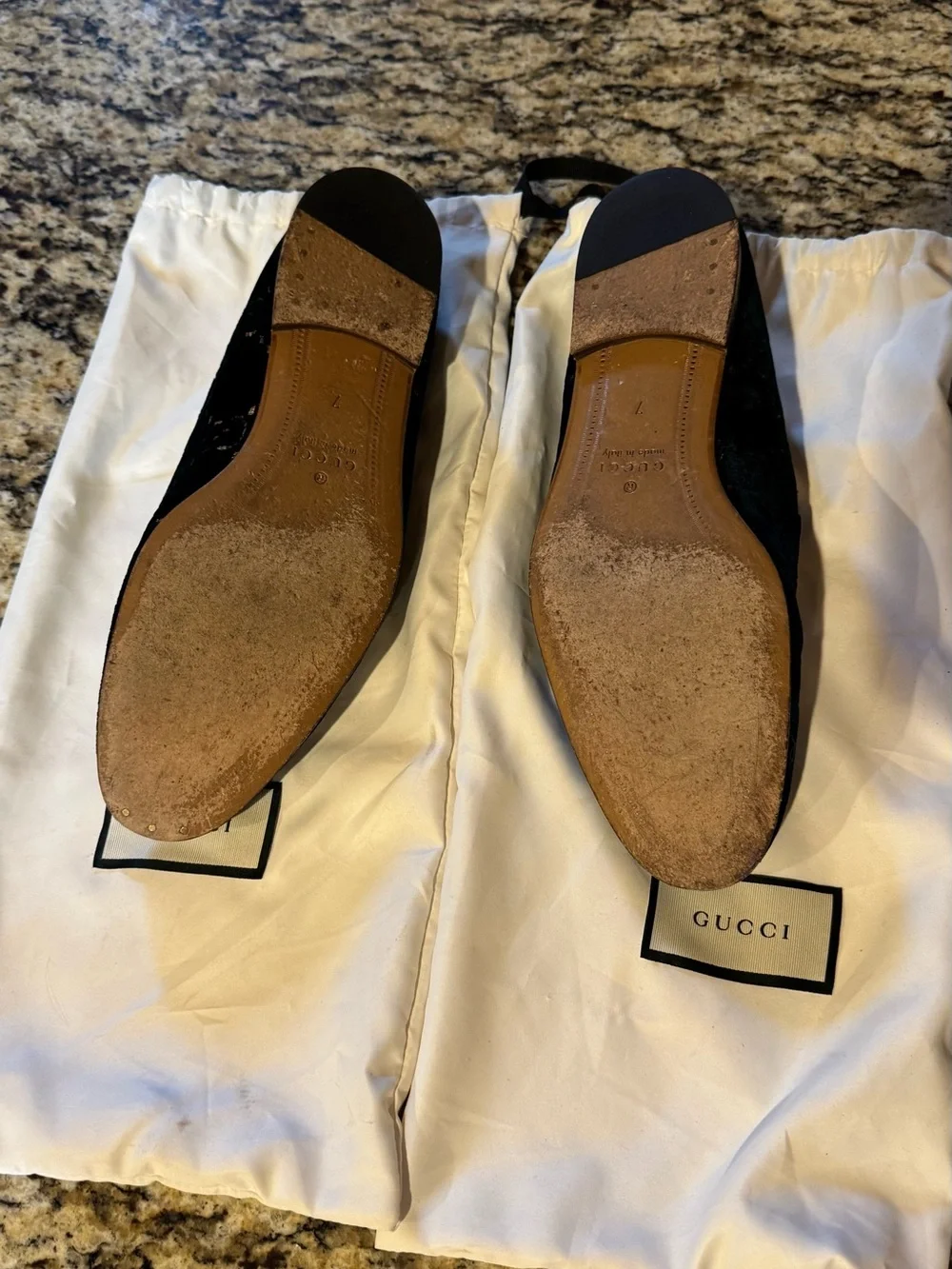 Gucci Men's dark blue Velvet Horsebit Loafers with GG Embossing